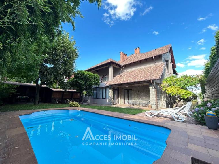 Chirie! Casă în 2 niveluri! str. Gherman Pântea, Râșcani, 280m2 + 6 ari! Euroreparație!: 2