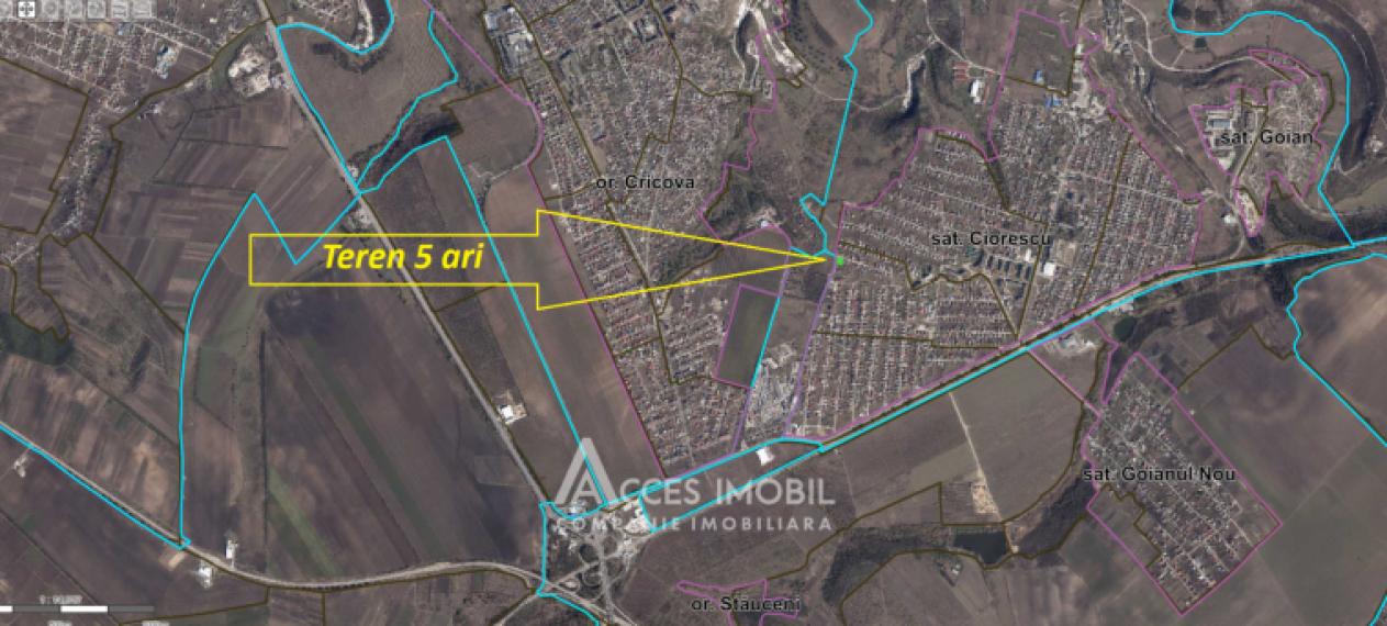 Lot de teren pentru construcții, 5 ari! str. Artelor, Ciorescu!: 4