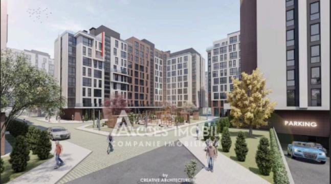 Lagmar! Residential neighborhood SOLARIS! Telecentru, Hincesti street, 2 room + living! White Version!: 1