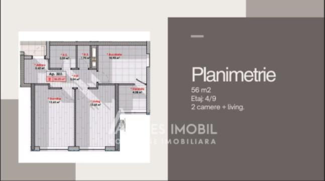 Lagmar! Residential neighborhood SOLARIS! Telecentru, Hincesti street, 2 room + living! White Version!: 3