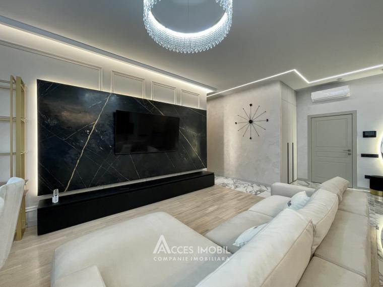 Chirie! Bloc Nou! Centru, bd. Ștefan cel Mare, 2 camere + living. Euroreparație!: 5