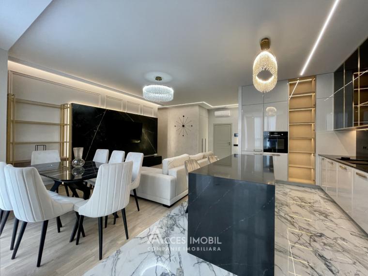 Chirie! Bloc Nou! Centru, bd. Ștefan cel Mare, 2 camere + living. Euroreparație!: 8