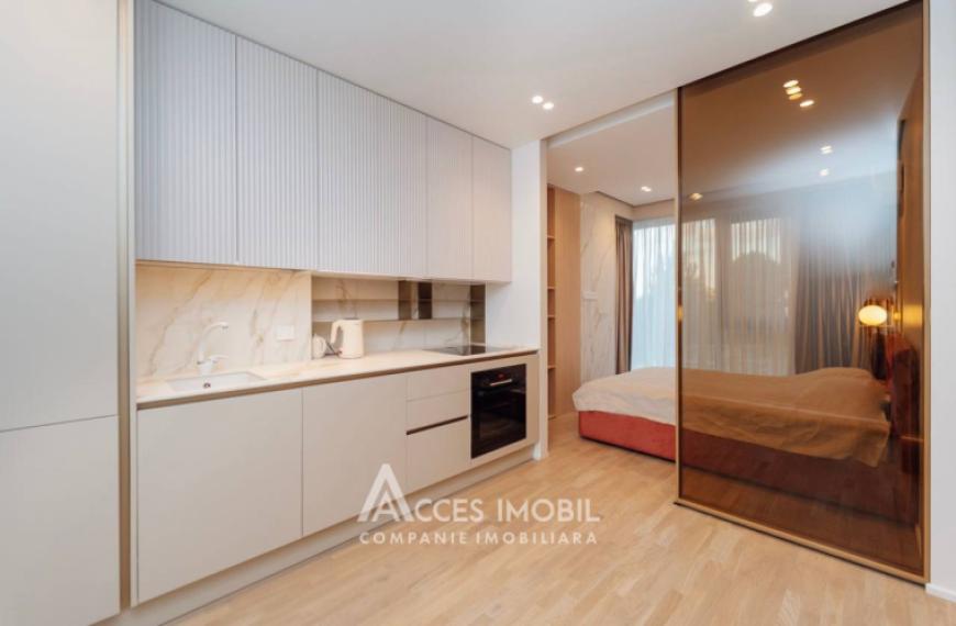 Chirie! Bloc Nou! Centru, bd. Ștefan cel Mare, 1 cameră + living. Euroreparație!: 3