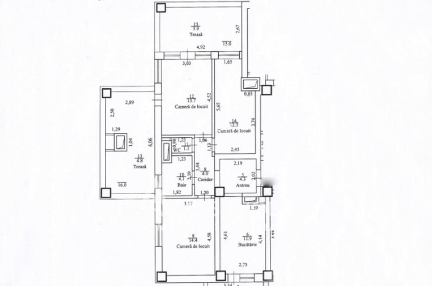 Exfactor! Чеканы, ул. Михаил Садовяну, 3 комнаты. Евроремонт! + TЕРАССА!: 18