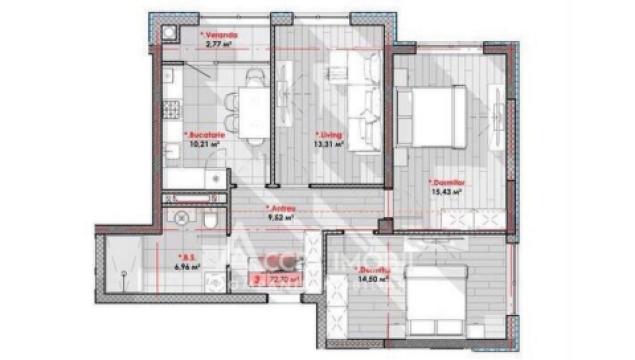 SMART HOME! Lagmar! Râșcani, str. Tudor Vladimirescu, 3 camere. Variantă albă!: 3