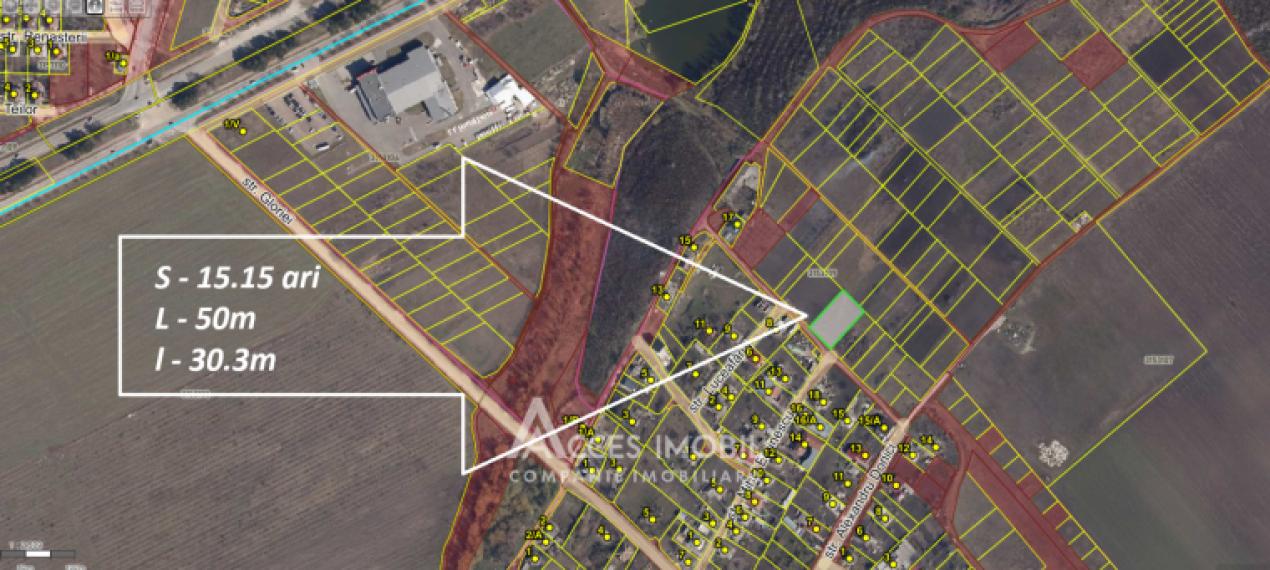 Teren pentru construcții 15 ari, Goianul Nou, str. M. Eminescu!: 6