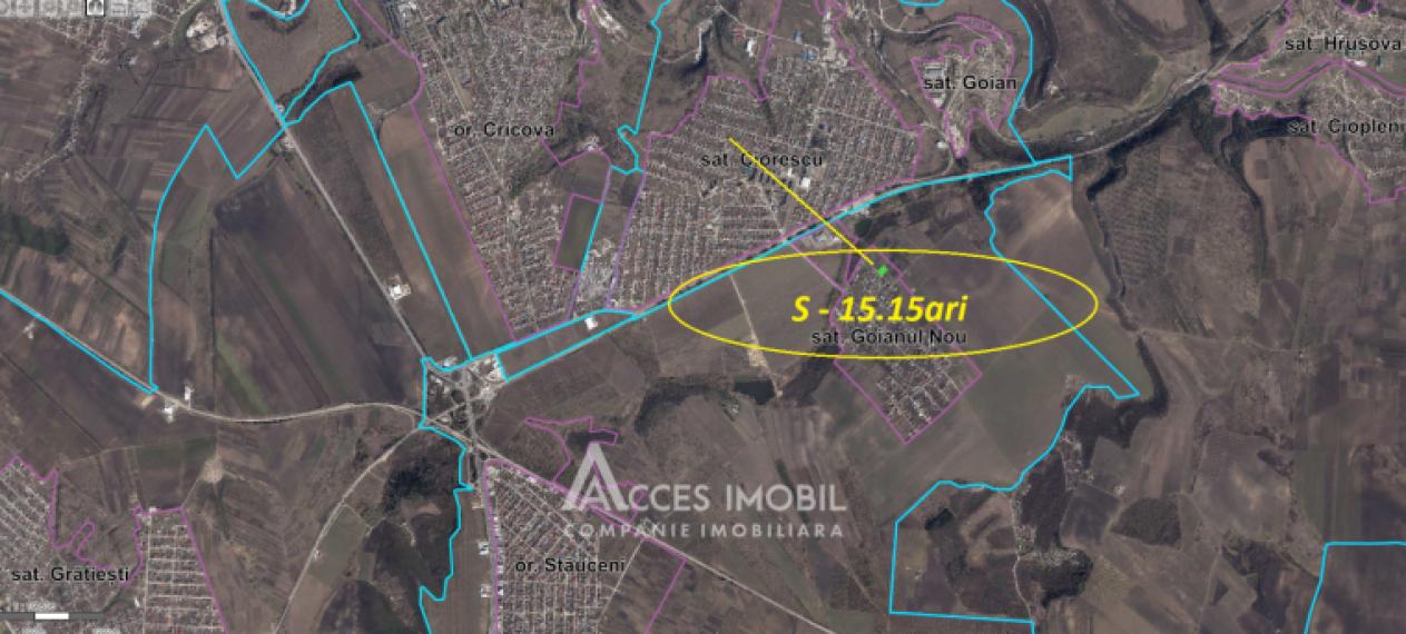 Teren pentru construcții 15 ari, Goianul Nou, str. M. Eminescu!: 8