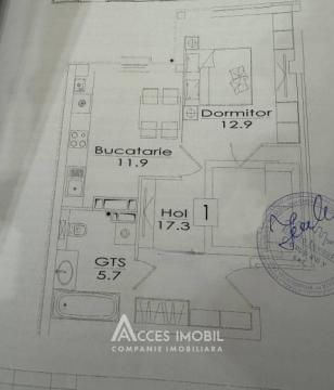 ESTATE BellaVista! str. Durlești, Dumbrava, 1 cameră + living. Varianta albă!: 7