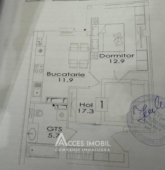 ESTATE BellaVista! Durlesti street, Dumbrava, 2 rooms + living. White version!: 7