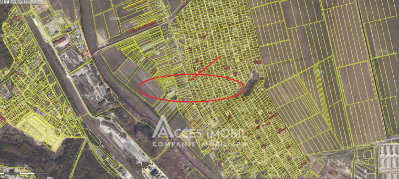 Teren pentru construcție 6.49 ari! Bîc, str. Grădinarilor!: 6
