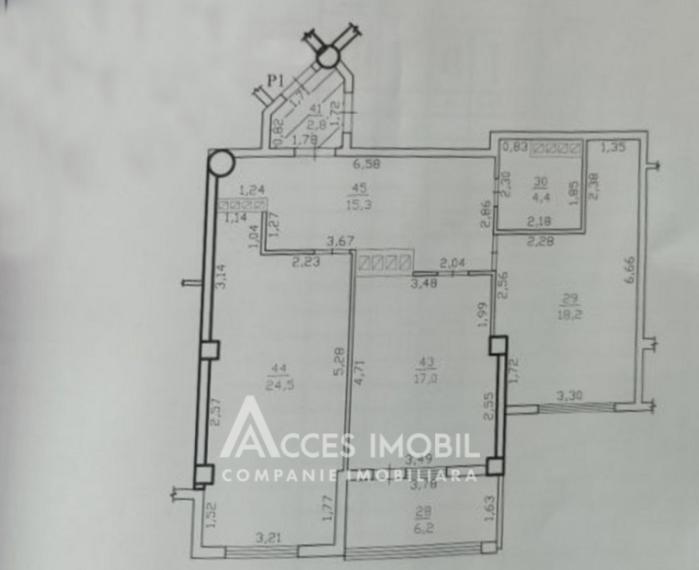 Basconslux! Centru, str. Melestiu, 2 camere. Variantă Albă!: 10