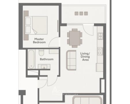 Bloc Nou! Durlești, str. Cartușa, 1 cameră + living. Variantă albă!: 2