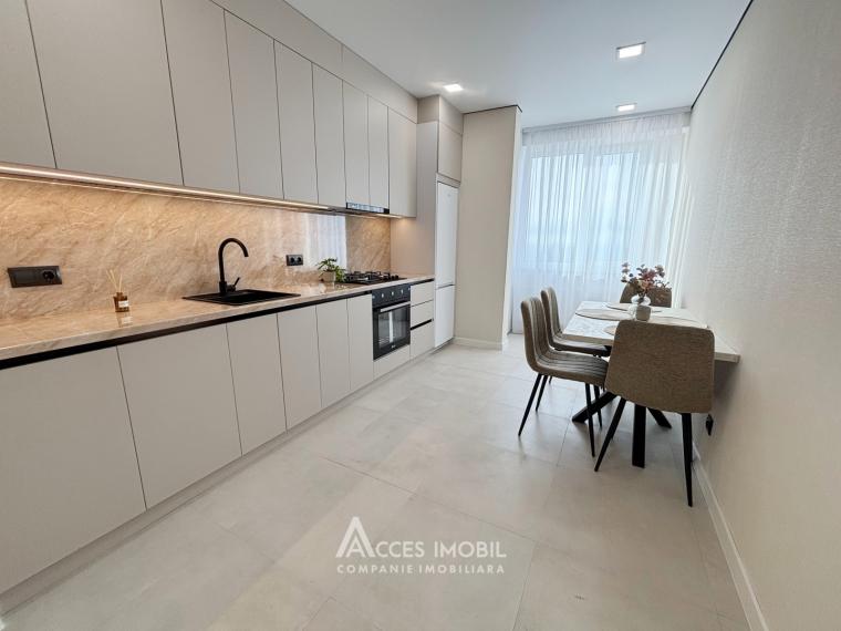 Bloc Nou! str. Cartușa, Durlești, 2 camere + living. Euroreparație!: 0