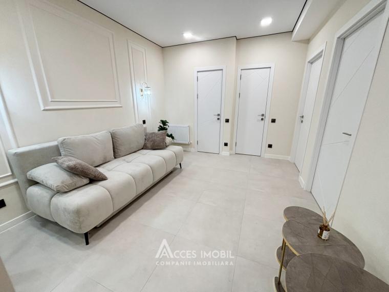 Bloc Nou! str. Cartușa, Durlești, 2 camere + living. Euroreparație!: 3