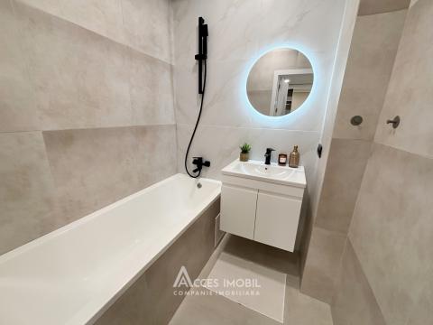 Bloc Nou! str. Cartușa, Durlești, 2 camere + living. Euroreparație!: 5