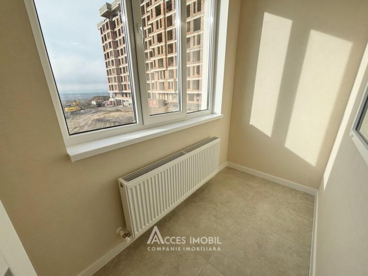 Bloc Nou! str. Cartușa, Durlești, 2 camere + living. Euroreparație!: 8