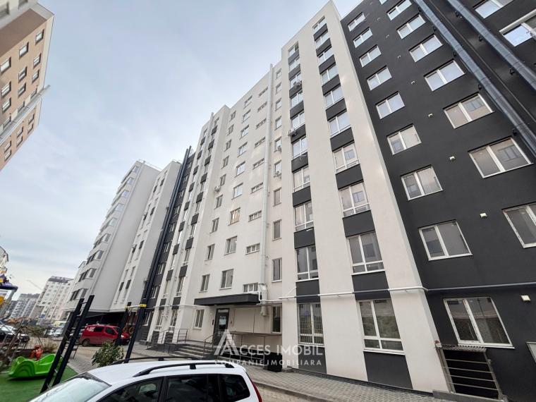 Bloc Nou! str. Cartușa, Durlești, 2 camere + living. Euroreparație!: 9