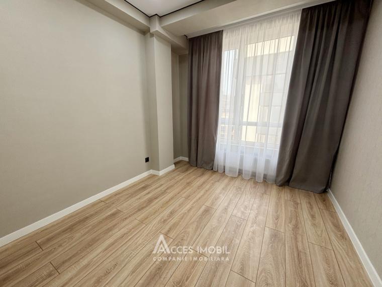 Bloc Nou! str. Cartușa, Durlești, 3 camere + living. Euroreparație!: 2