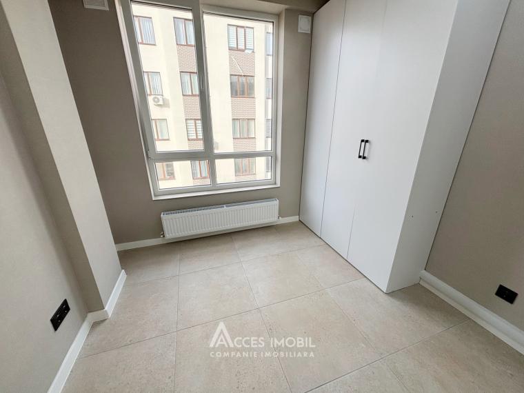 Bloc Nou! str. Cartușa, Durlești, 3 camere + living. Euroreparație!: 3