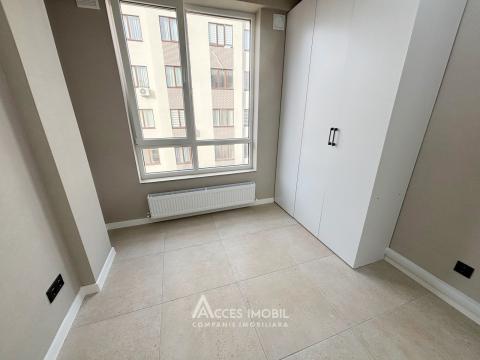 Bloc Nou! str. Cartușa, Durlești, 3 camere + living. Euroreparație!: 3