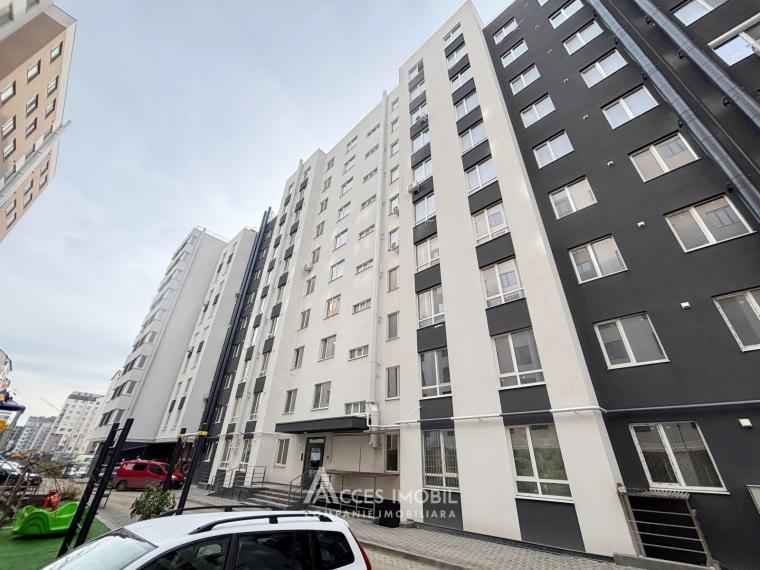 Bloc Nou! str. Cartușa, Durlești, 3 camere + living. Euroreparație!: 10