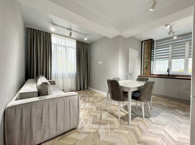 Bloc Nou! Poșta Veche, str. Ceucari, 2 camere + living. Euroreparație!: 2