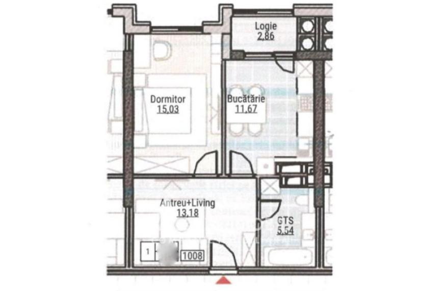 Bloc Nou! Durlești, str. Regina Elizabeta, 1 cameră + living. Variantă albă!: 2