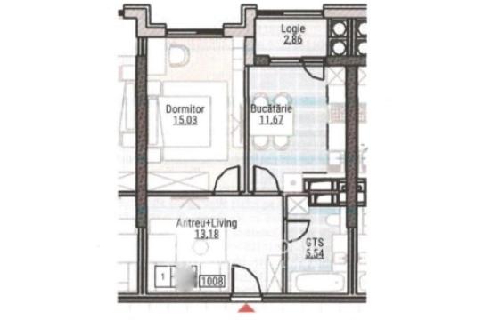 Bloc Nou! Durlești, str. Regina Elizabeta, 1 cameră + living. Variantă albă!: 2