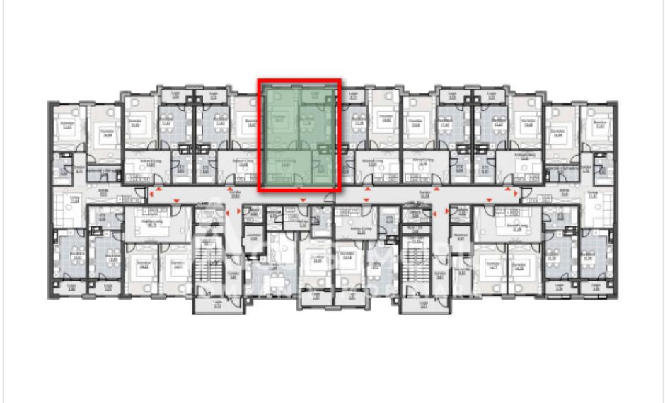 Bloc Nou! Durlești, str. Regina Elizabeta, 1 cameră + living. Variantă albă!: 3