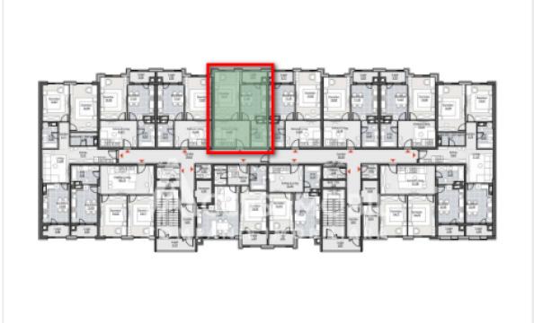 Bloc Nou! Durlești, str. Regina Elizabeta, 1 cameră + living. Variantă albă!: 3