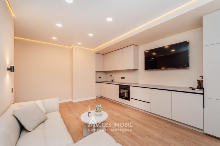 Bloc Nou! str. Cartușa, Durlești, 2 camere + living. Euroreparație!: 1