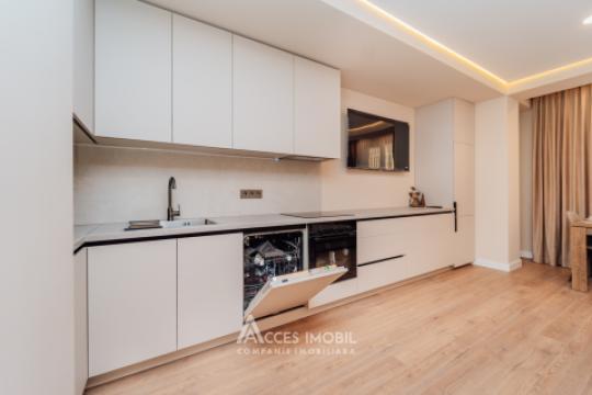 Bloc Nou! str. Cartușa, Durlești, 2 camere + living. Euroreparație!: 2