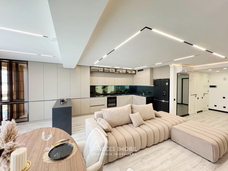 Braus! бул. Мирча чел Бэтрын, Чеканы, 2 комнаты + гостиная. Евроремонт!: 1