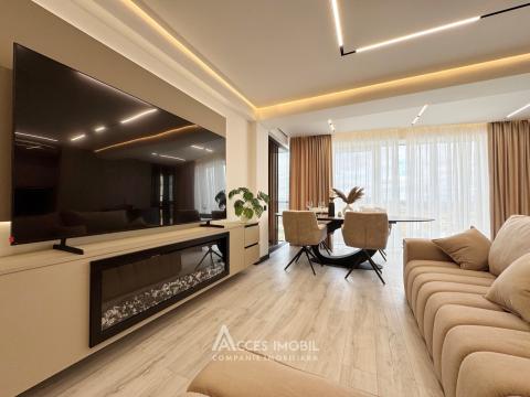 Braus! бул. Мирча чел Бэтрын, Чеканы, 2 комнаты + гостиная. Евроремонт!: 2