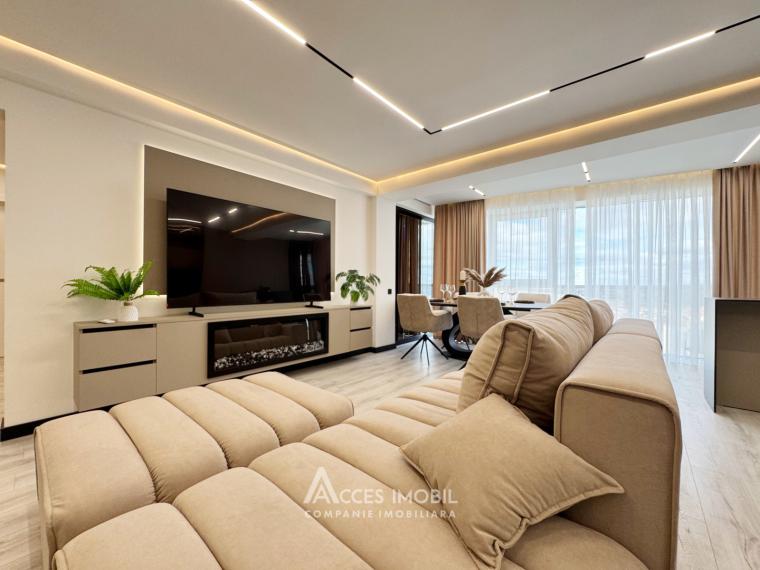 Braus! бул. Мирча чел Бэтрын, Чеканы, 2 комнаты + гостиная. Евроремонт!: 3