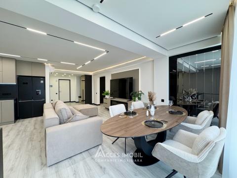 Braus! бул. Мирча чел Бэтрын, Чеканы, 2 комнаты + гостиная. Евроремонт!: 5