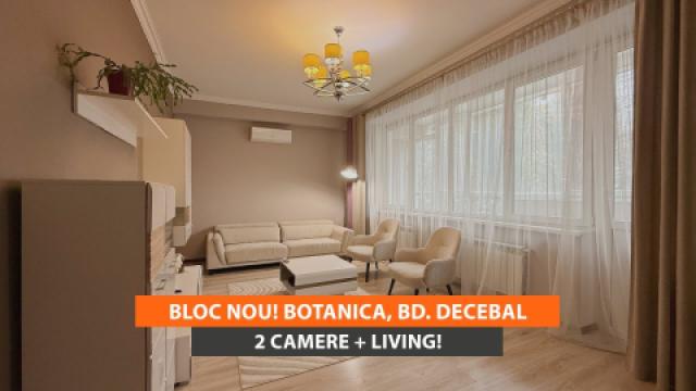 Bloc Nou! Botanica, bd. Decebal, 2 camere + living. Euroreparație!: 0