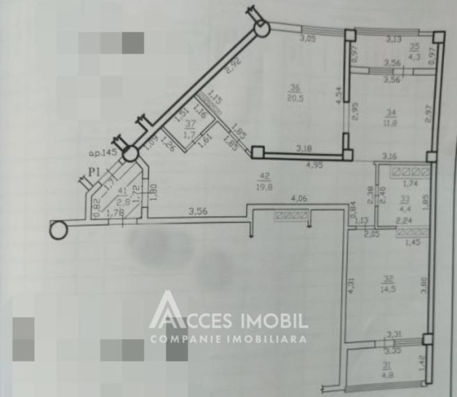 Basconslux! Centru, str. Melestiu, 2 camere. Variantă Albă!: 11