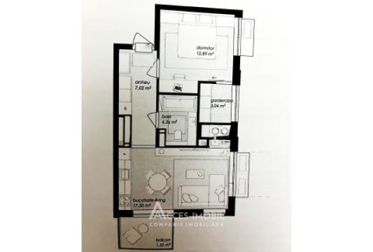 DMZ Home Construct! Ботаника, бул. Дачия, 1 комната + гостиная! Белый вариант!: 1
