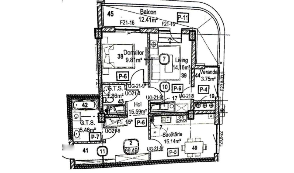 Horus City! Rascani, Tudor Vladimirescu street, 2 rooms + living. White version!: 3