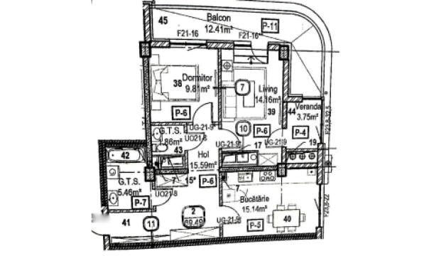 Horus City! Rascani, Tudor Vladimirescu street, 2 rooms + living. White version!: 3