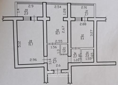 Bloc Nou! str. Mălina Mică, Telecentru, 2 camere! Euroreparație!: 15