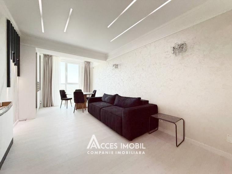 Bloc nou! str. Ialoveni, Telecentru, 2 camere + living. Euroreparație!: 0