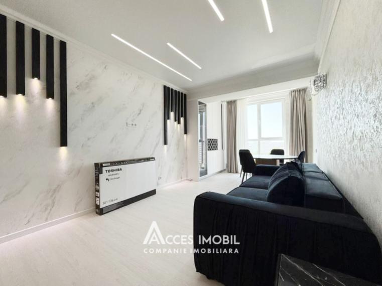 Bloc nou! str. Ialoveni, Telecentru, 2 camere + living. Euroreparație!: 4