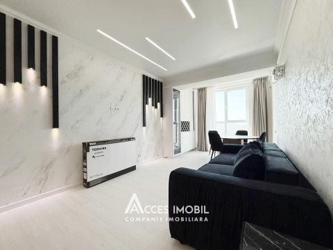 Bloc nou! str. Ialoveni, Telecentru, 2 camere + living. Euroreparație!: 4