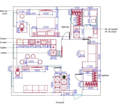 Новострой! Центр, ул. Моара Рошие, 2 комнаты + гостиная. Белый Вариант!: 8