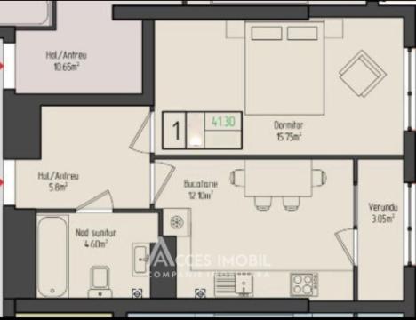 SkyHouse! Botanica, str. Dimineții, 1 cameră! Varianta Albă!: 6