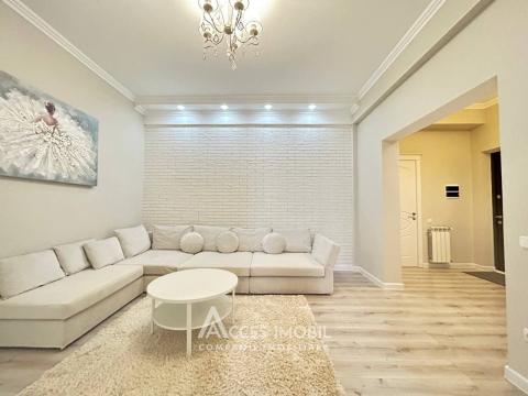 Chirie! Bloc Nou! Centru, str. Lev Tolstoi, 2 camere + living. Euroreparație!: 1