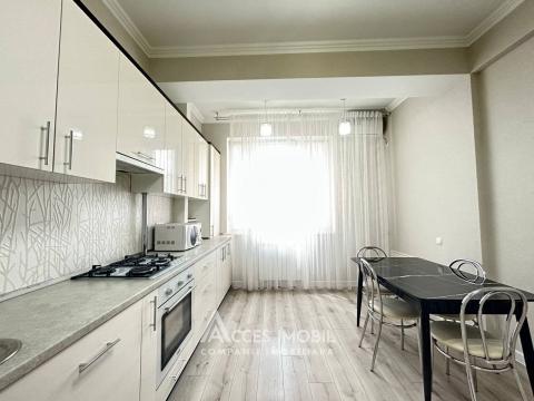 Chirie! Bloc Nou! Centru, str. Lev Tolstoi, 2 camere + living. Euroreparație!: 8