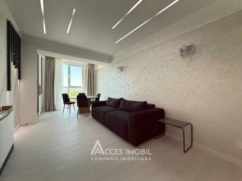 Bloc nou! str. Ialoveni, Telecentru, 2 camere + living. Euroreparație!: 5